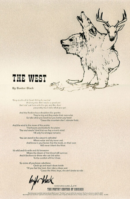 Baxter Black with Deborah Johnson - Signed