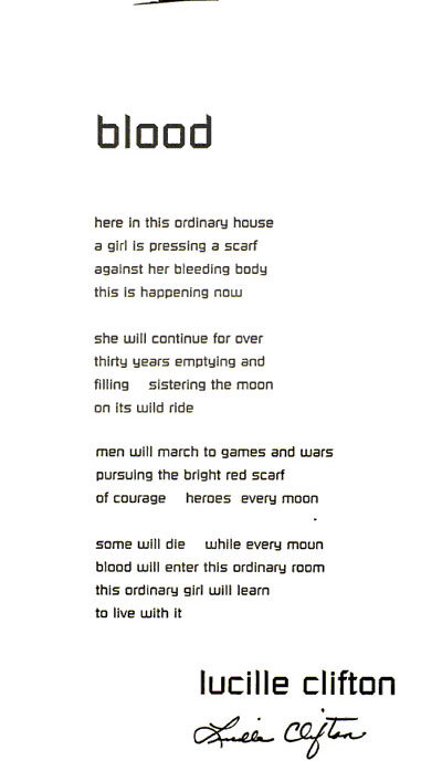 Lucille Clifton with Timothy Stravler