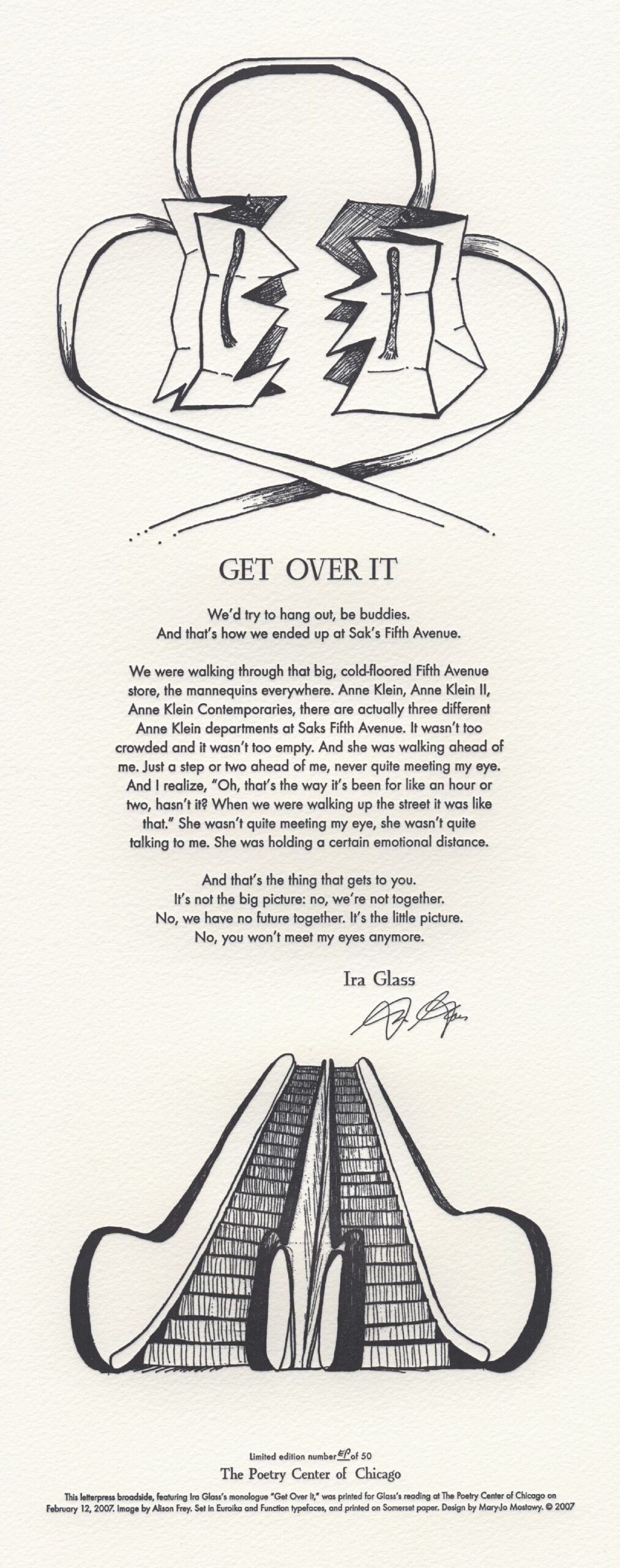 Ira Glass with Alison Frey – Signed