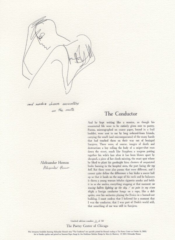 Aleksander Hemon with Mary-Jo Mostowy