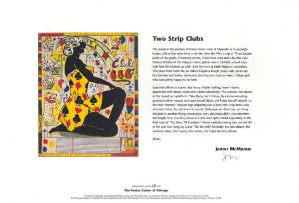 James McManus with Tony Fitzpatrick