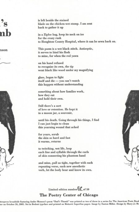 Ander Monson with Easton Miller