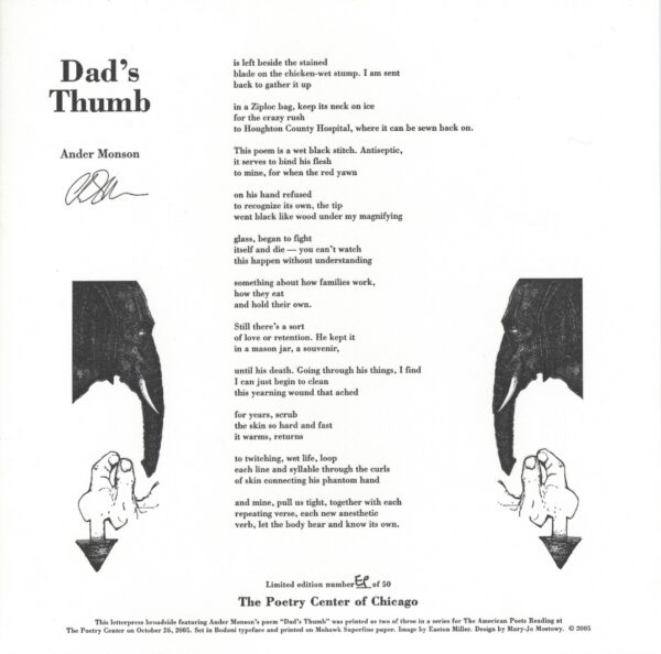 Ander Monson with Easton Miller