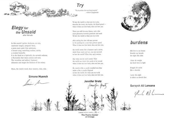 Simone Muench, Jennifer Grotz, Quraysh Ali Lansana