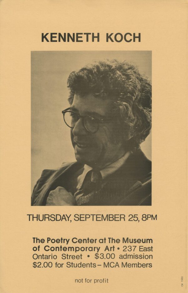 Kenneth Koch Poster