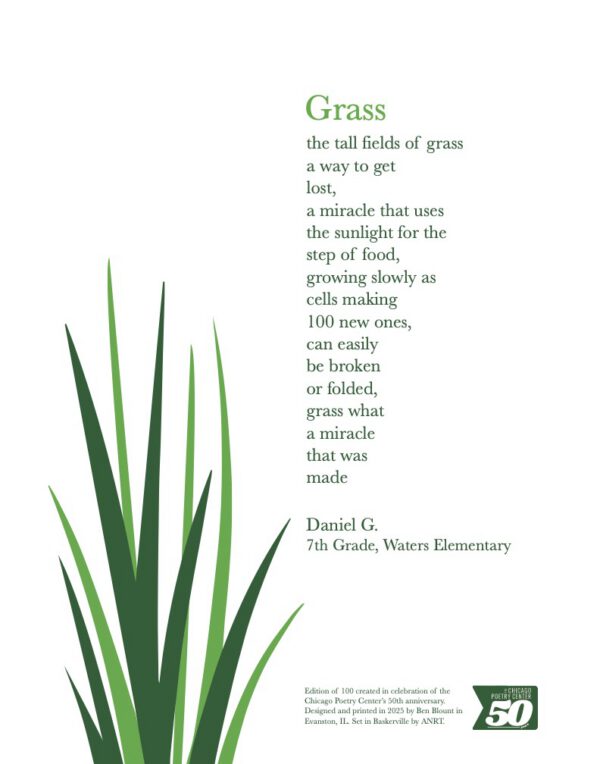 CPC Student Broadside by Daniel G.: Grass